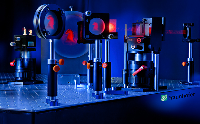 Measurement setup adaptive optics